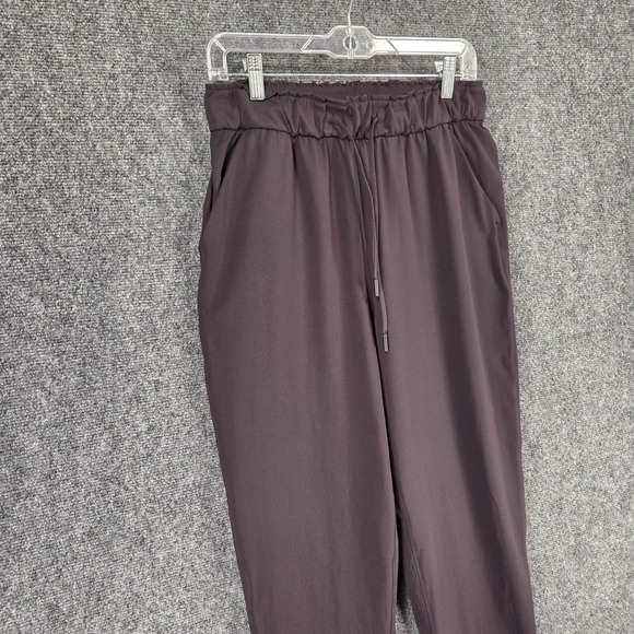 Lululemon Stretch High-Rise 7/8 Length Tapered Pants Size 8 Black Pull On - Picture 5 of 14